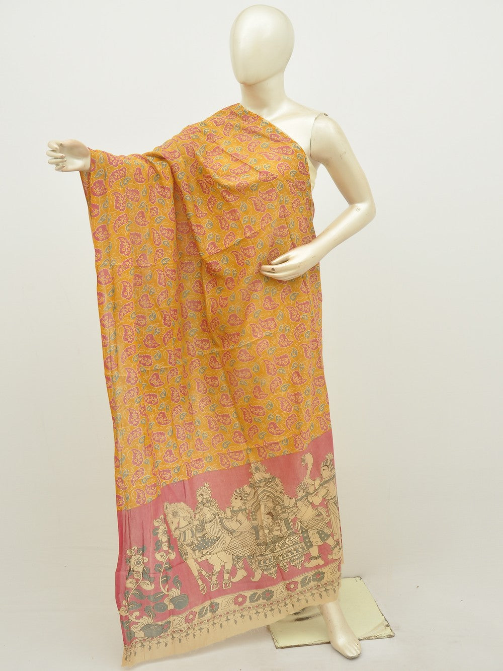 Kalamkari Silk Chunnis [D20122041]