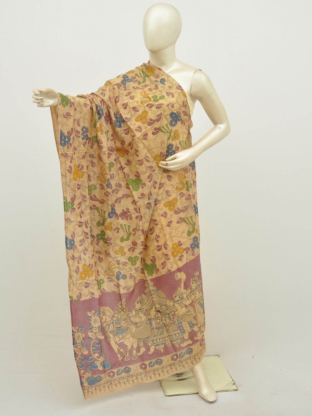 Kalamkari Silk Chunnis [D20122059]