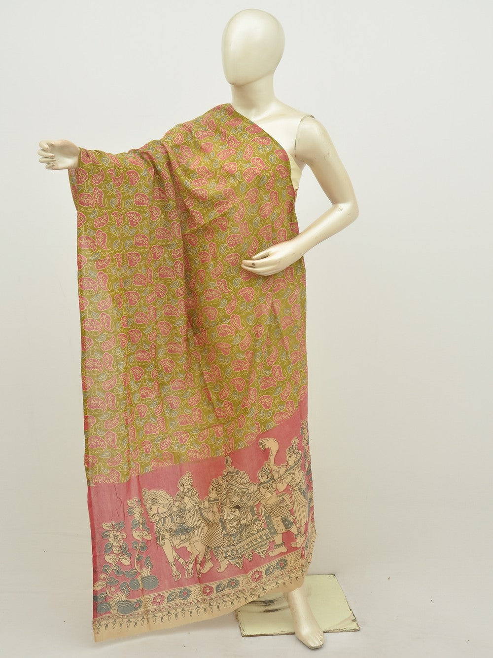 Kalamkari Silk Chunnis [D20122060]