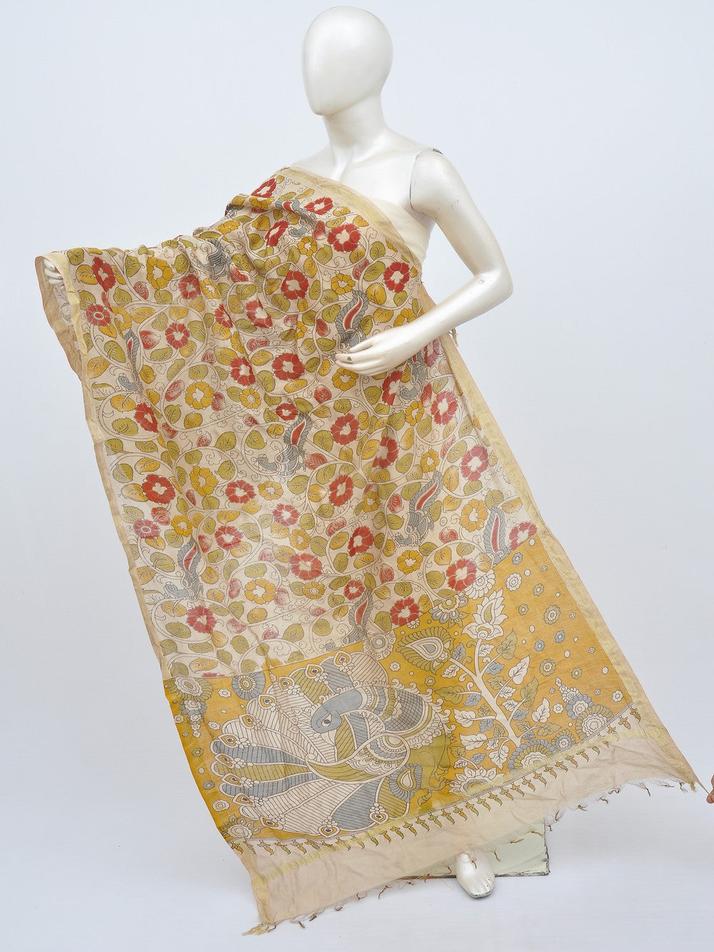 Kalamkari Silk Chunnis [D20913072]