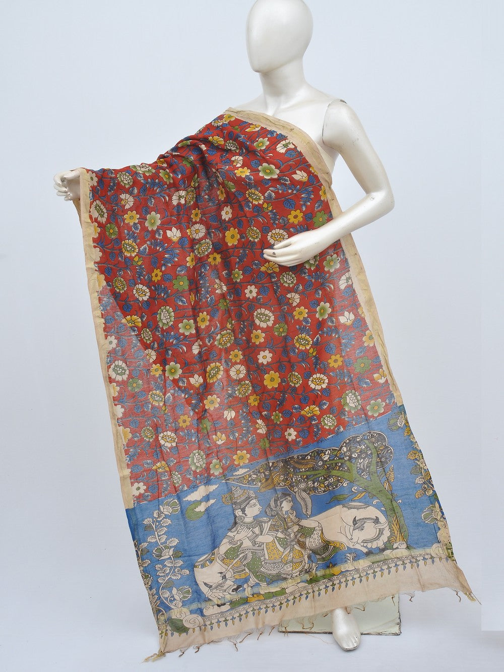Kalamkari Silk Chunnis [D20913073]