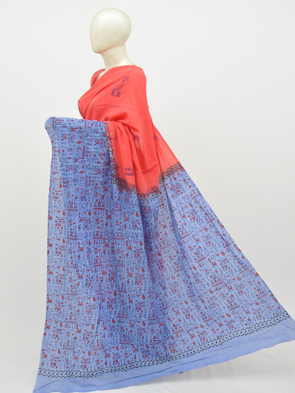 Kalamkari Special Print Cotton Saree [D20108001]