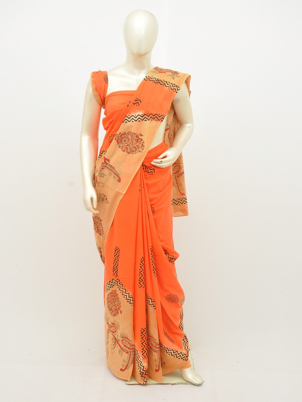 Kalamkari Special Print Cotton Saree [D20108007]