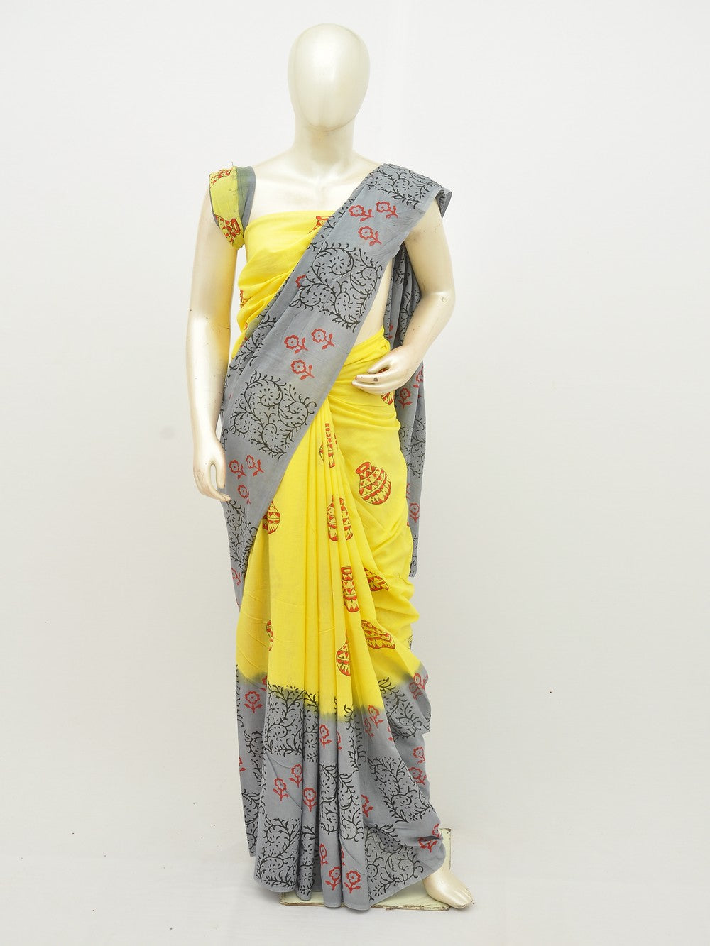 Kalamkari Special Print Cotton Saree [D20108011]