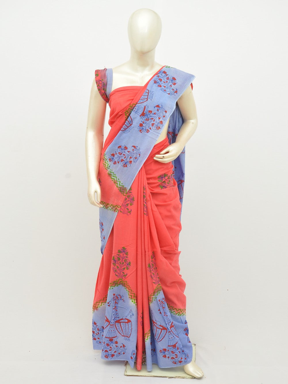 Kalamkari Special Print Cotton Saree [D20108015]