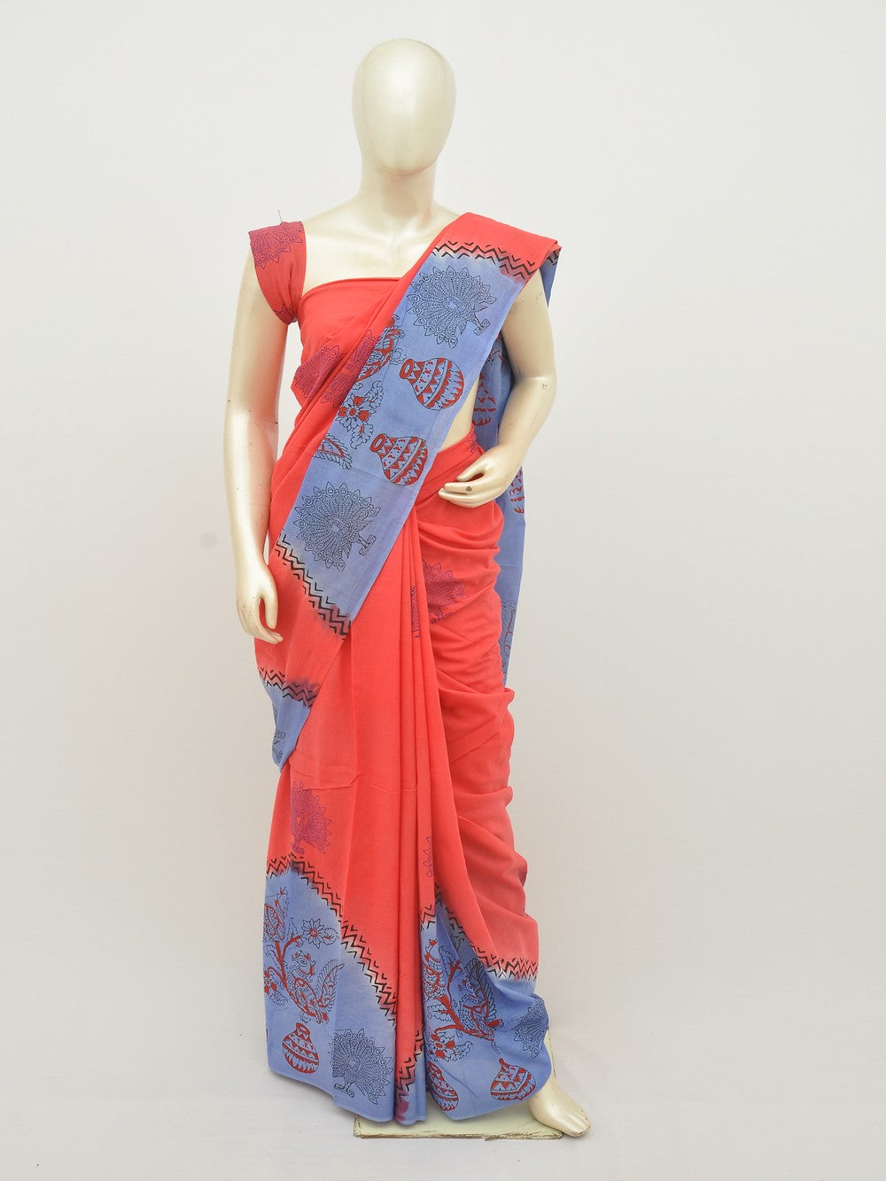 Kalamkari Special Print Cotton Saree [D20112013]
