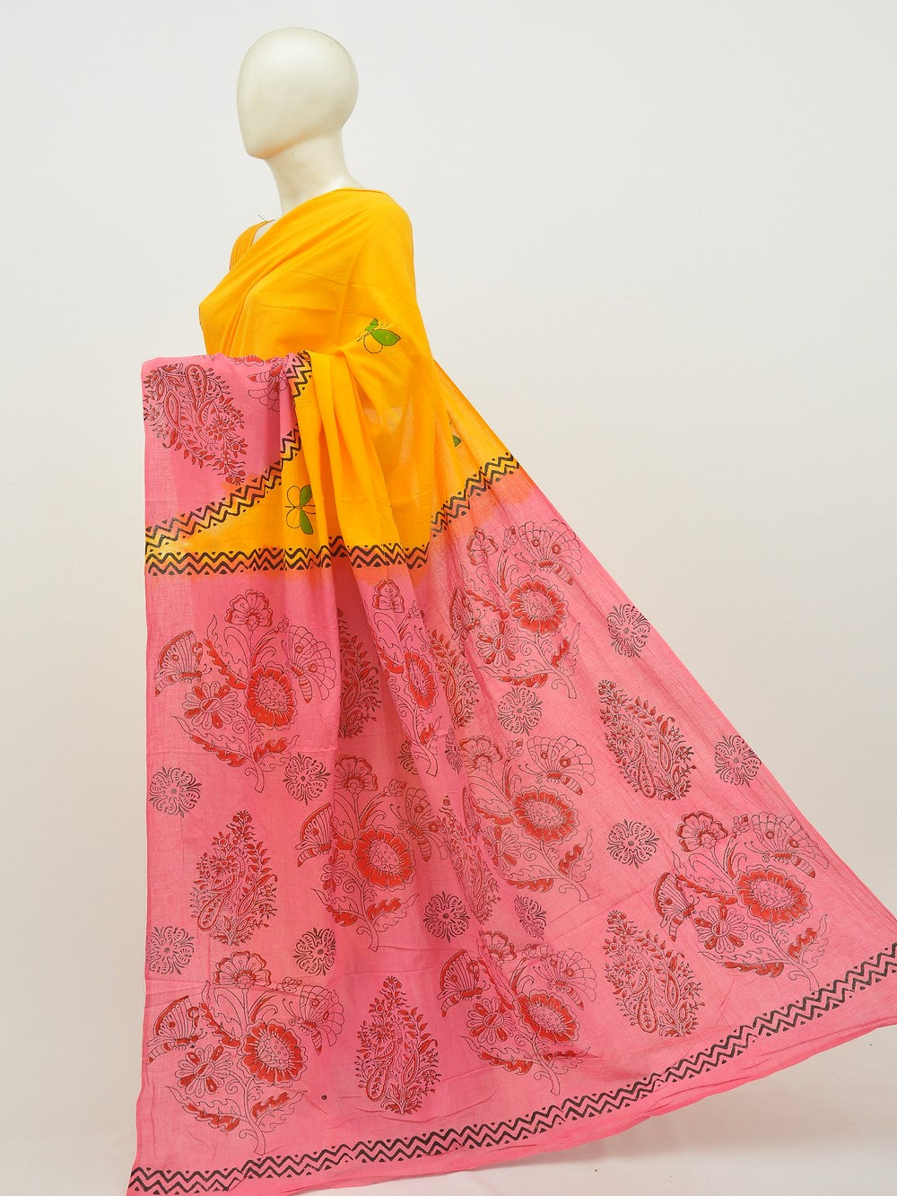 Kalamkari Special Print Cotton Saree [D20112014]