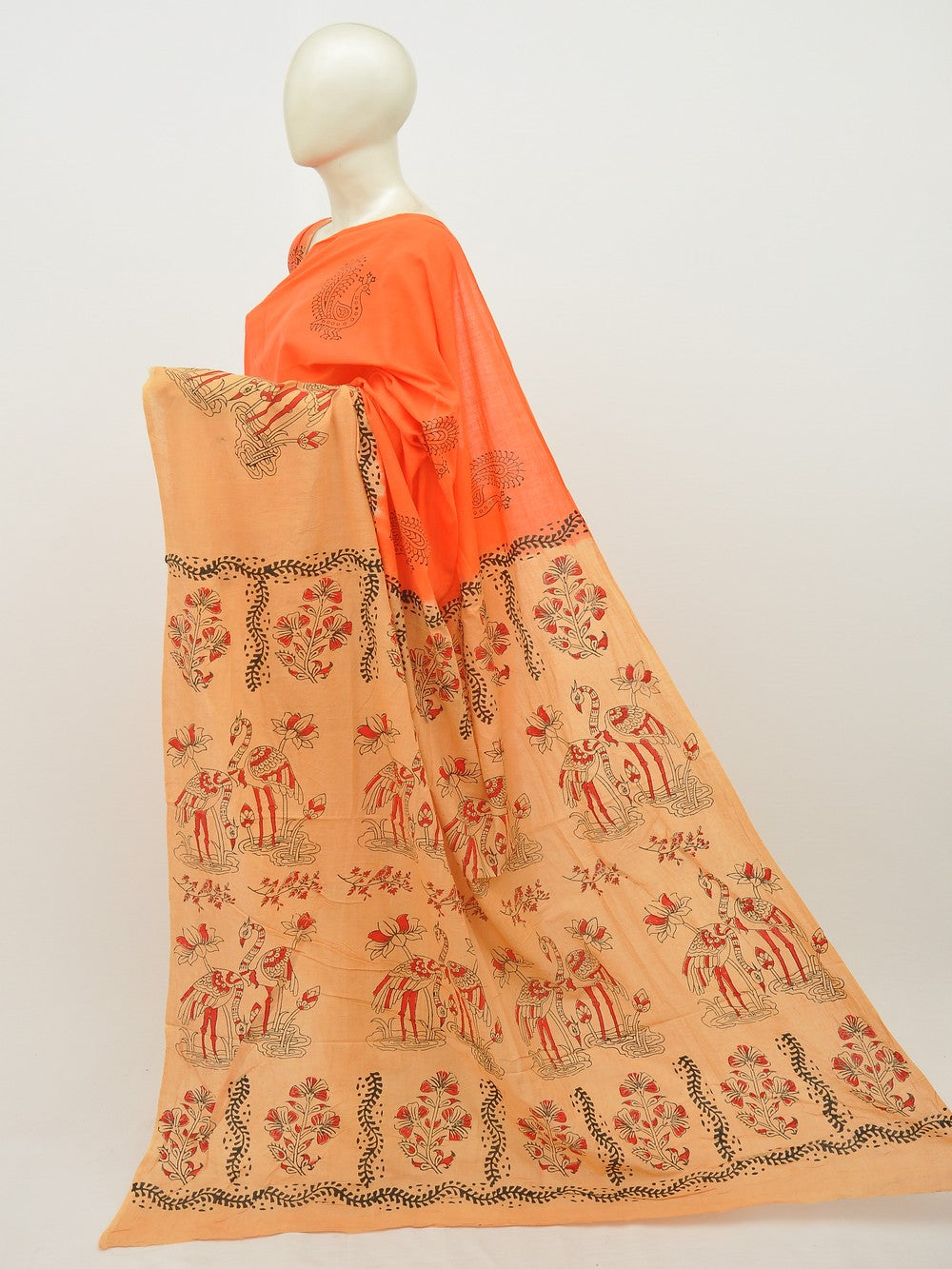 Kalamkari Special Print Cotton Saree [D20112016]