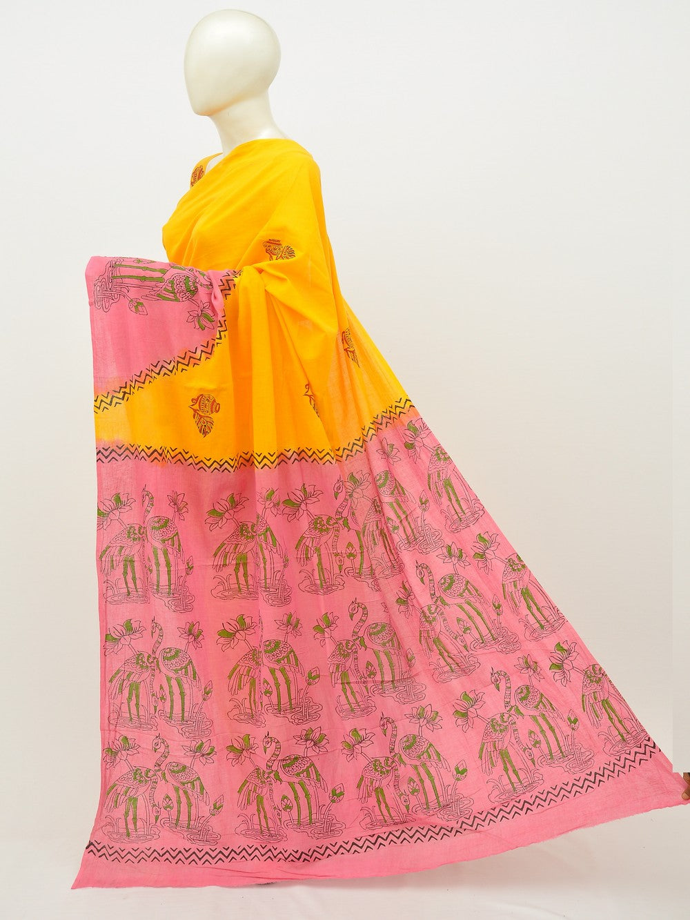 Kalamkari Special Print Cotton Saree [D20112017]