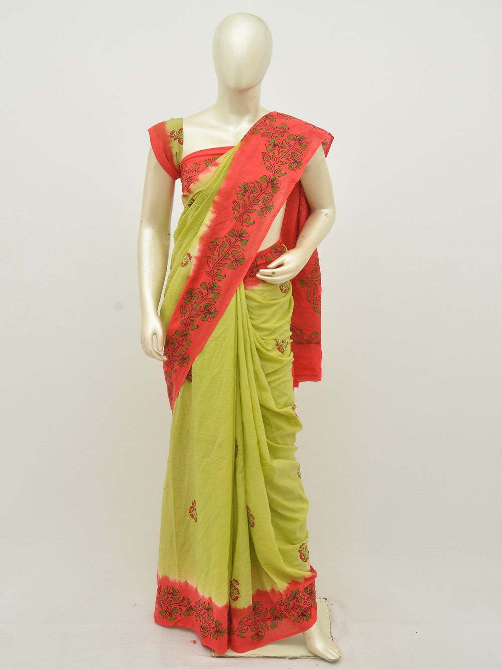 Kalamkari Special Print Cotton Saree [D20114003]