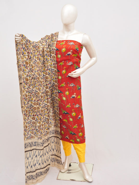 Kalamkari silk dress material Model 3 [D00111021]