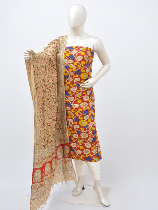 Kalamkari silk dress material Model 3 [D30414005]