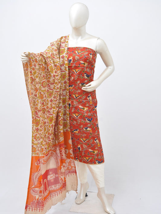 Kalamkari silk dress material Model 3 [D30414007]
