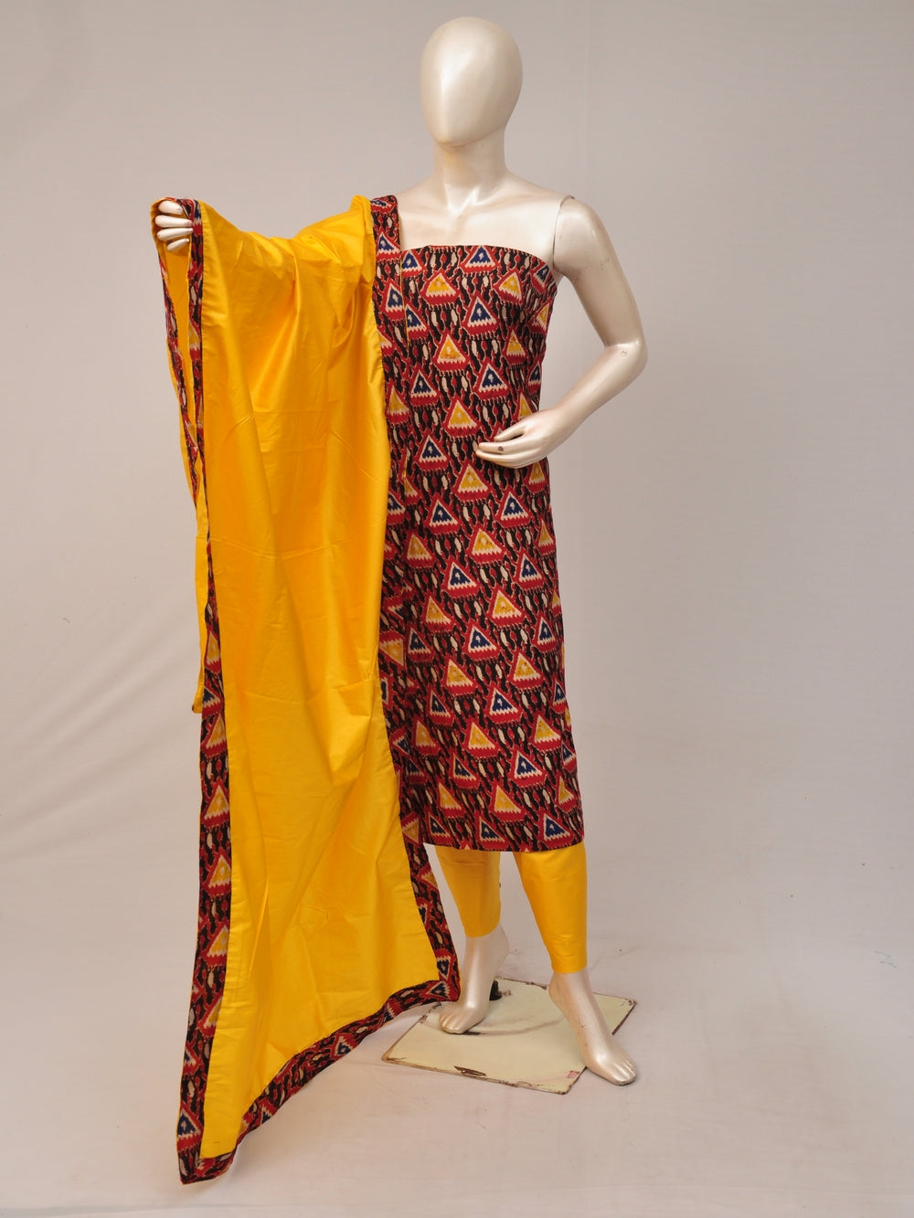 Kalamkari silk dress material Model 2 [81004002]