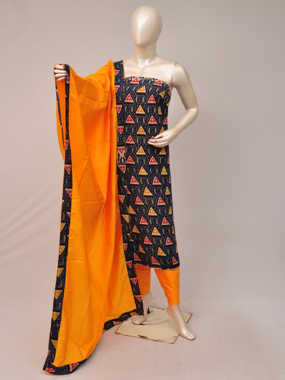 Kalamkari silk dress material Model 2 [81004003]
