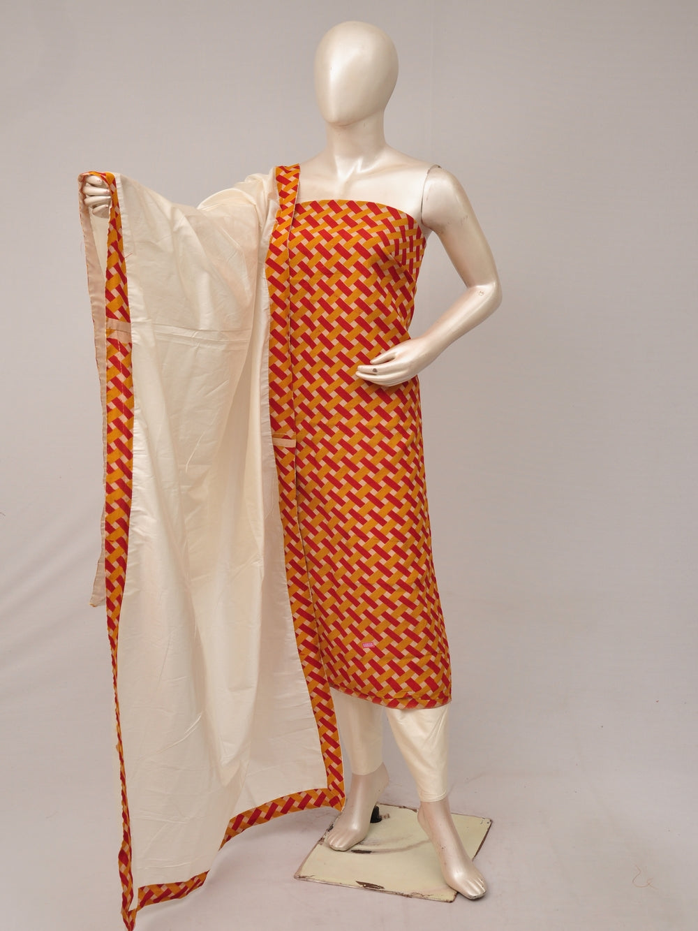 Kalamkari silk dress material Model 2 [81004012]