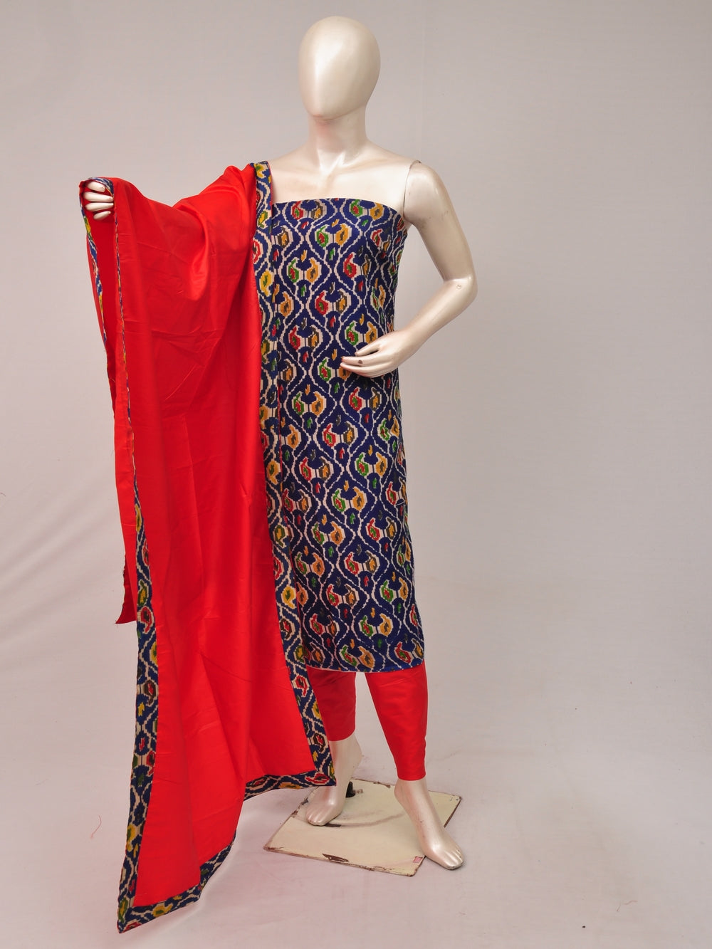 Kalamkari silk dress material Model 2 [81004015]