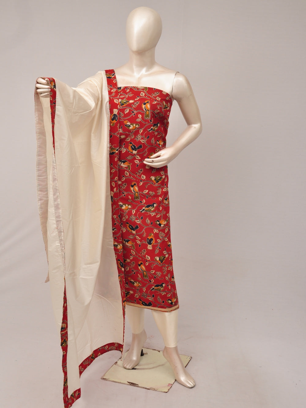 Kalamkari silk dress material Model 2 [81004017]