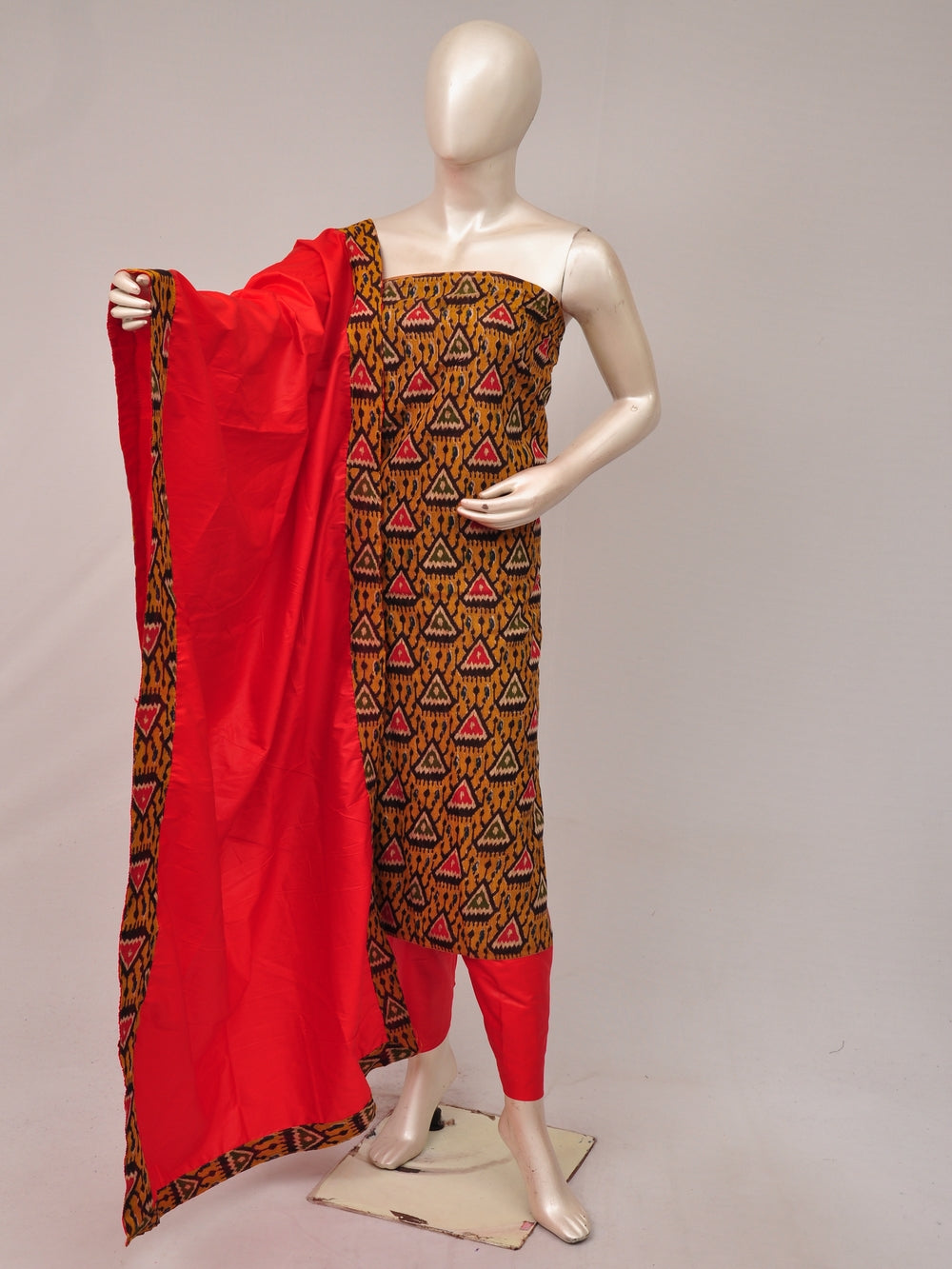 Kalamkari silk dress material Model 2 [D81005030]