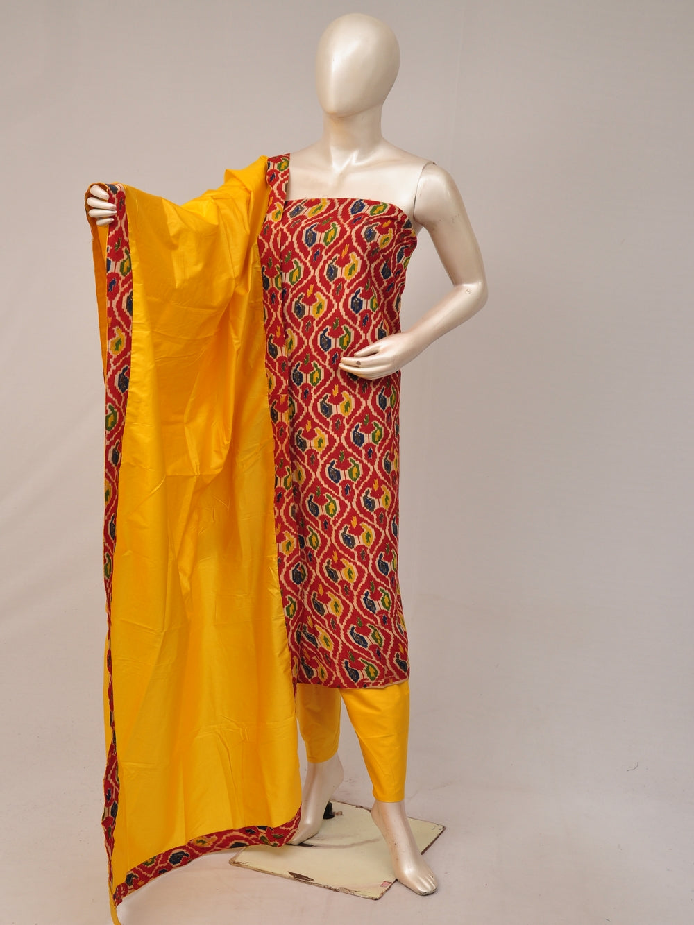 Kalamkari silk dress material Model 2 [D81005032]