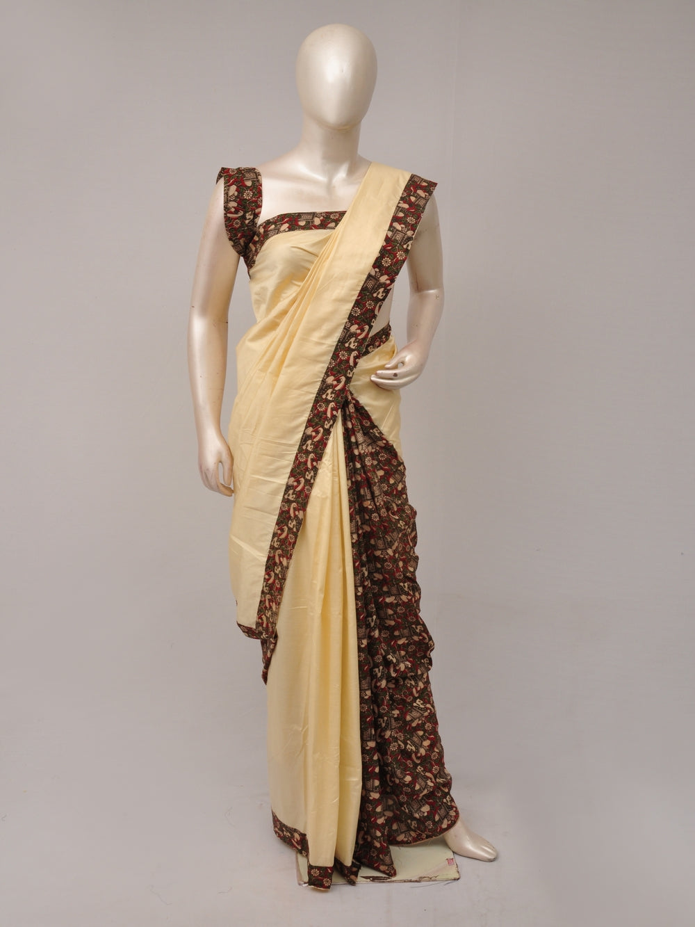 Kalamkari Silk Designer Sarees Model 1 [D80921033]