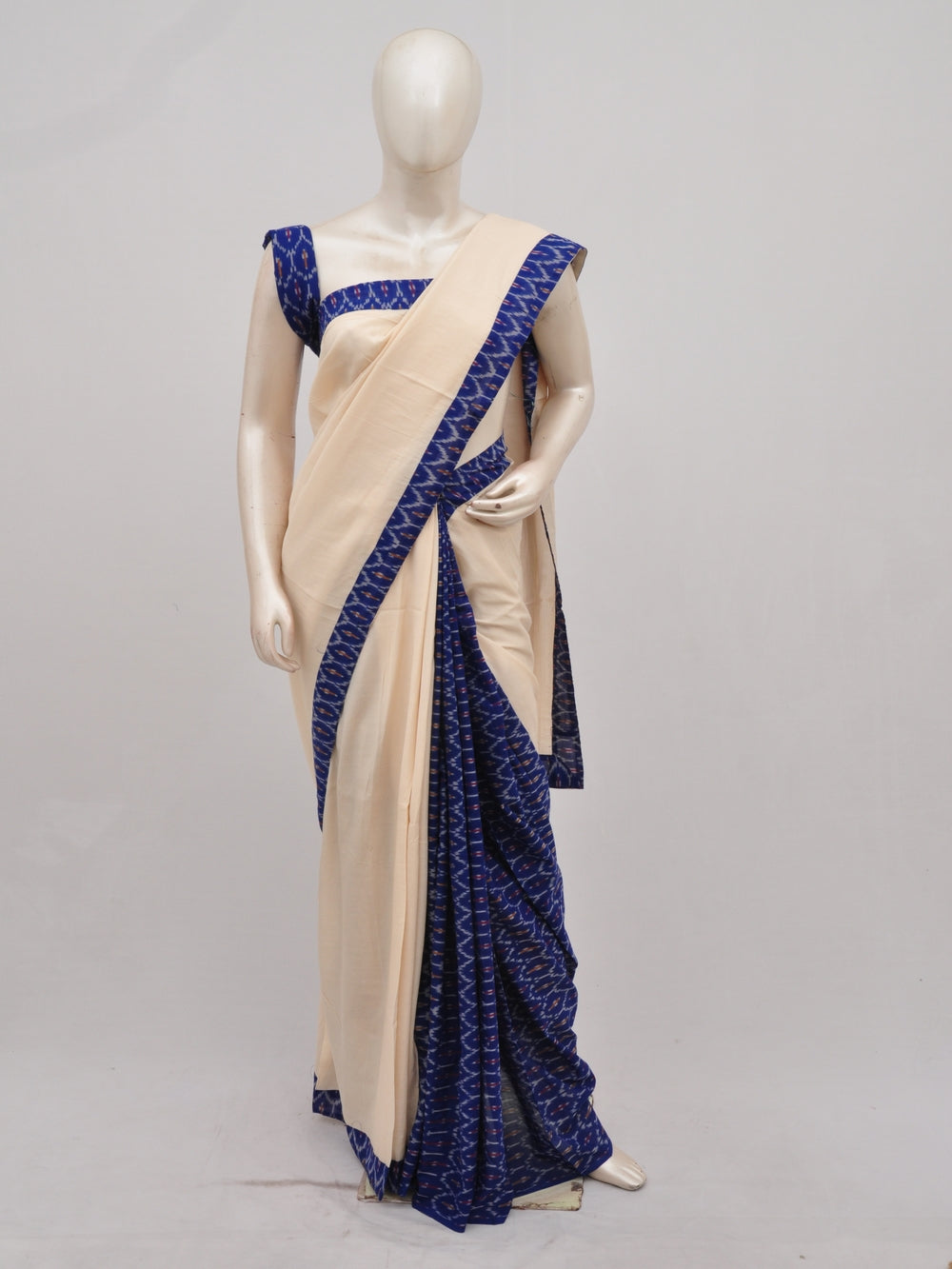 Pochampally Silk Designer Partly-Pallu Saree [D90308004]