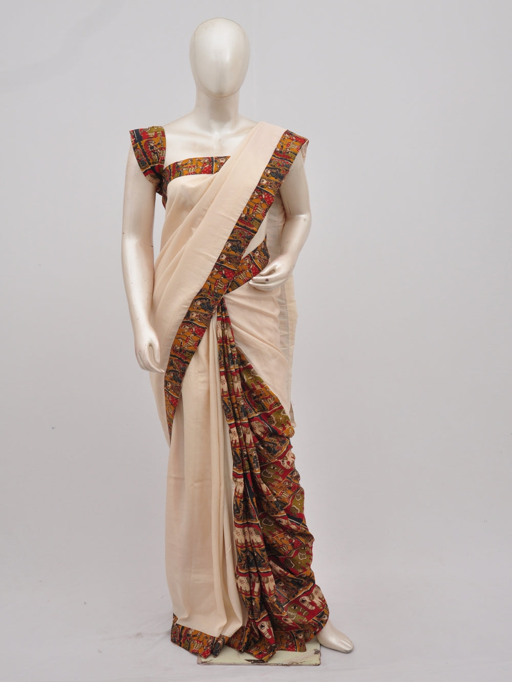 Kalamkari Silk Designer Sarees Model 1 [D90315019]