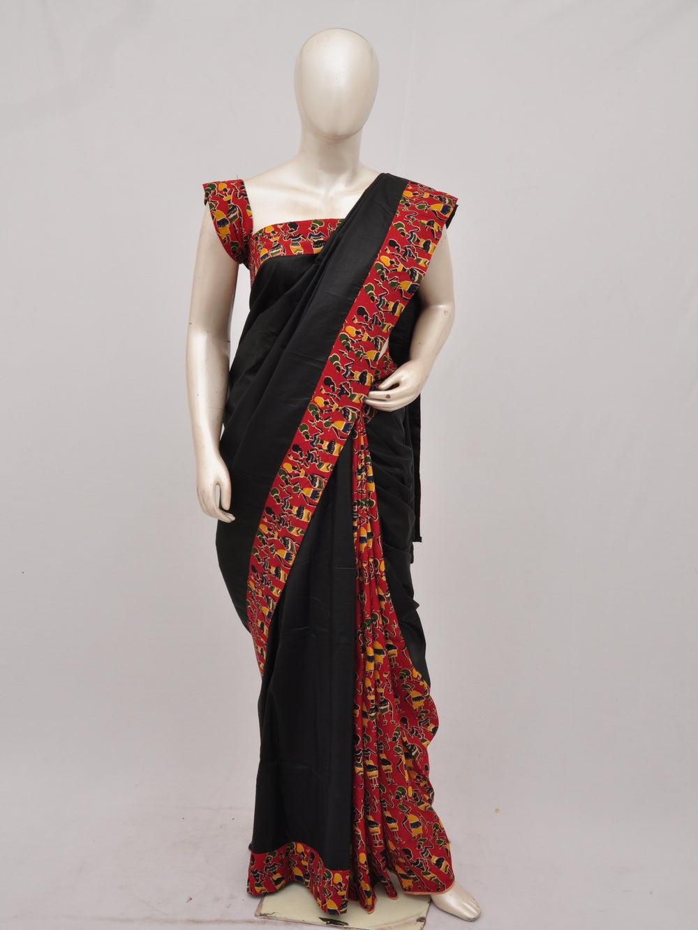 Kalamkari Silk Designer Sarees Model 1  [D90424032]