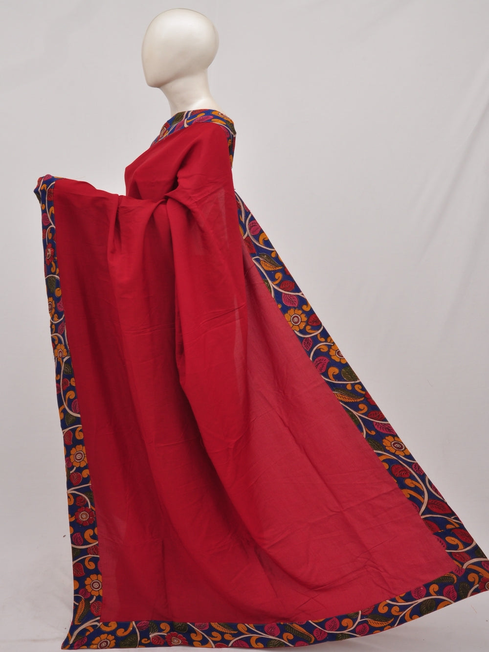 Kalamkari Silk Designer Sarees Model 1  [D90424033]