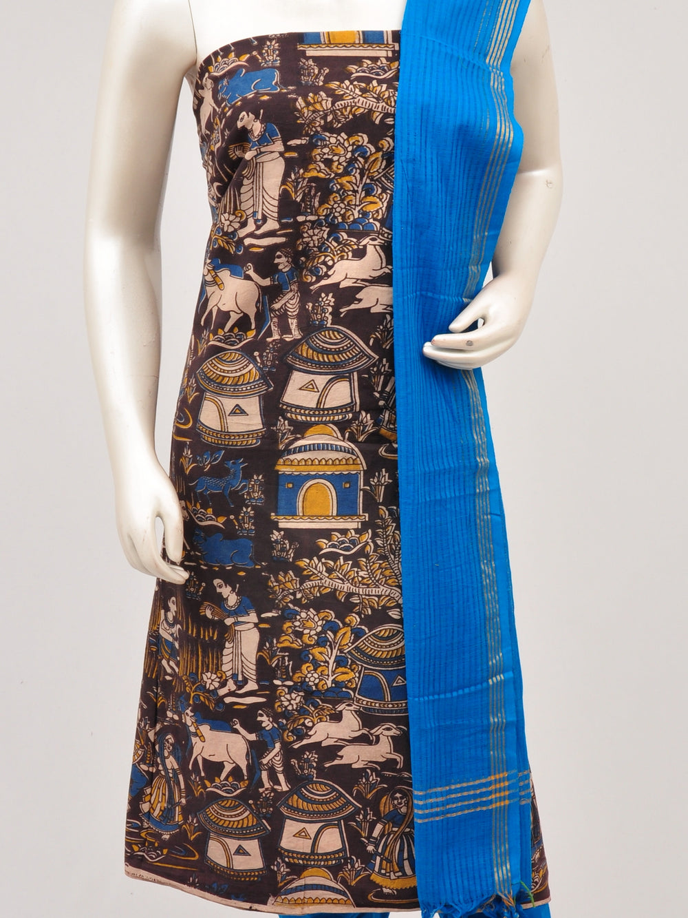 Kalamkari Dress Material [D61027013] - DressesForWomen.IN