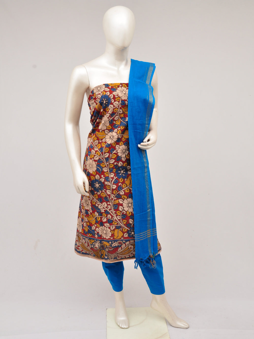 Kalamkari Dress Material [D61027018] - DressesForWomen.IN