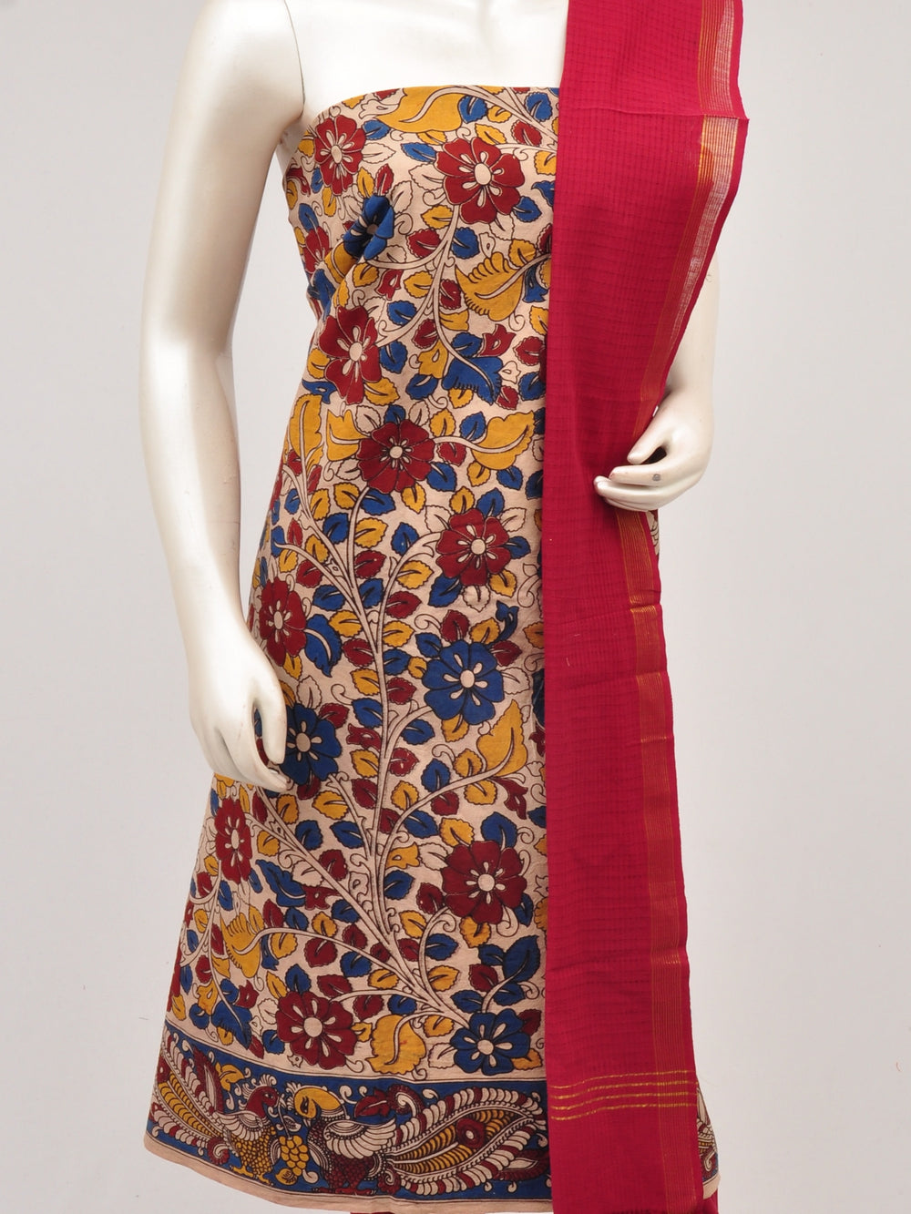 Kalamkari Dress Material [D61027020] - DressesForWomen.IN