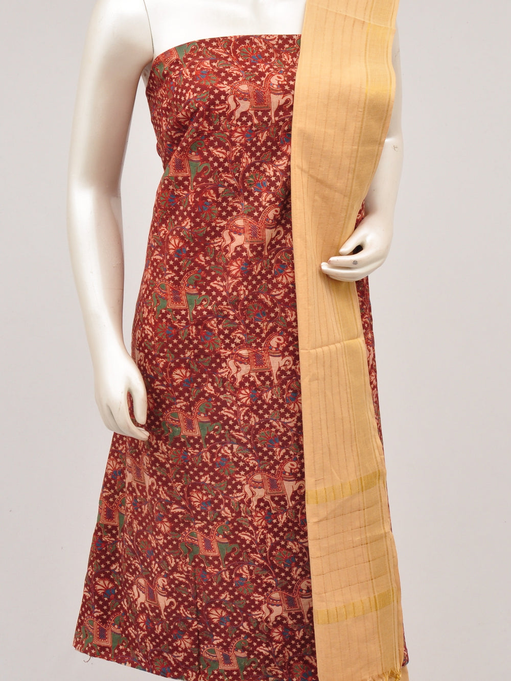 Kalamkari Dress Material [D61027030] - DressesForWomen.IN