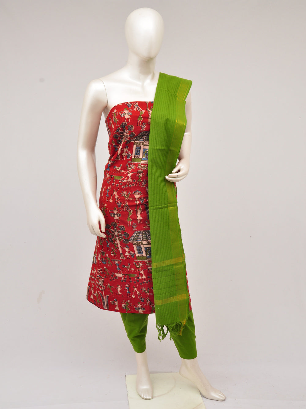 Kalamkari Dress Material [D61027042] - DressesForWomen.IN