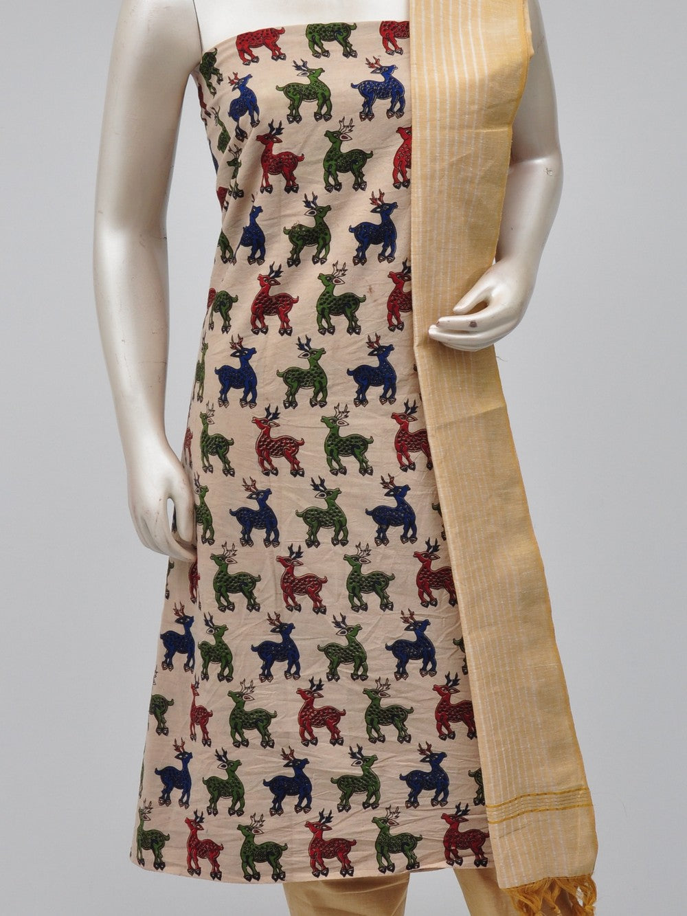 Kalamkari Dress Material  [D70710087] - DressesForWomen.IN