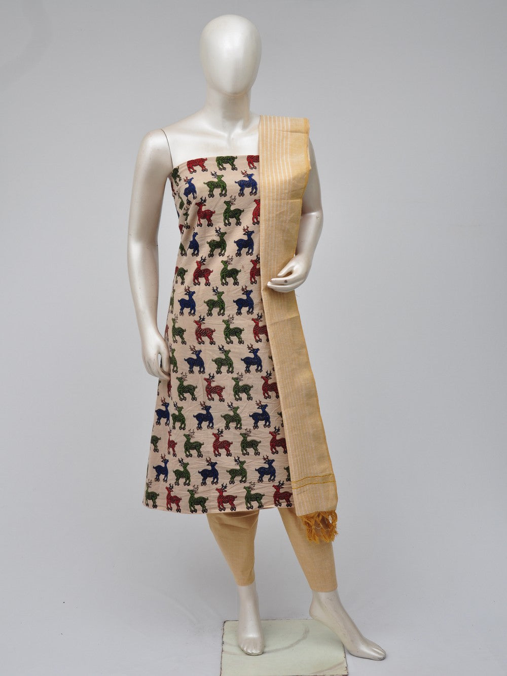 Kalamkari Dress Material  [D70710087] - DressesForWomen.IN