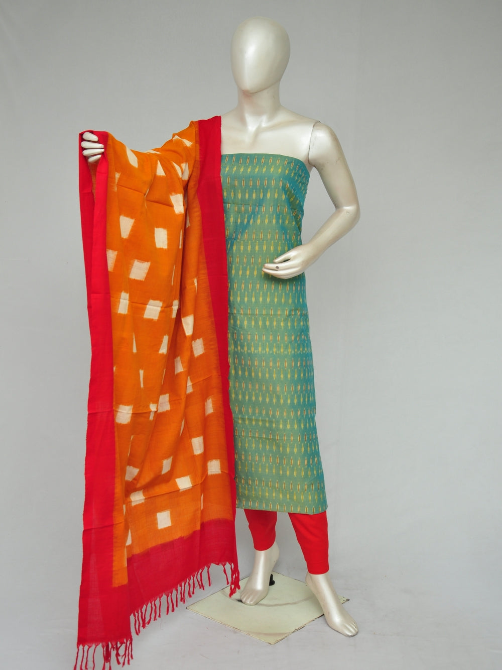 Mercerised cotton Dress Material With Designer Dupatta [D80208307]