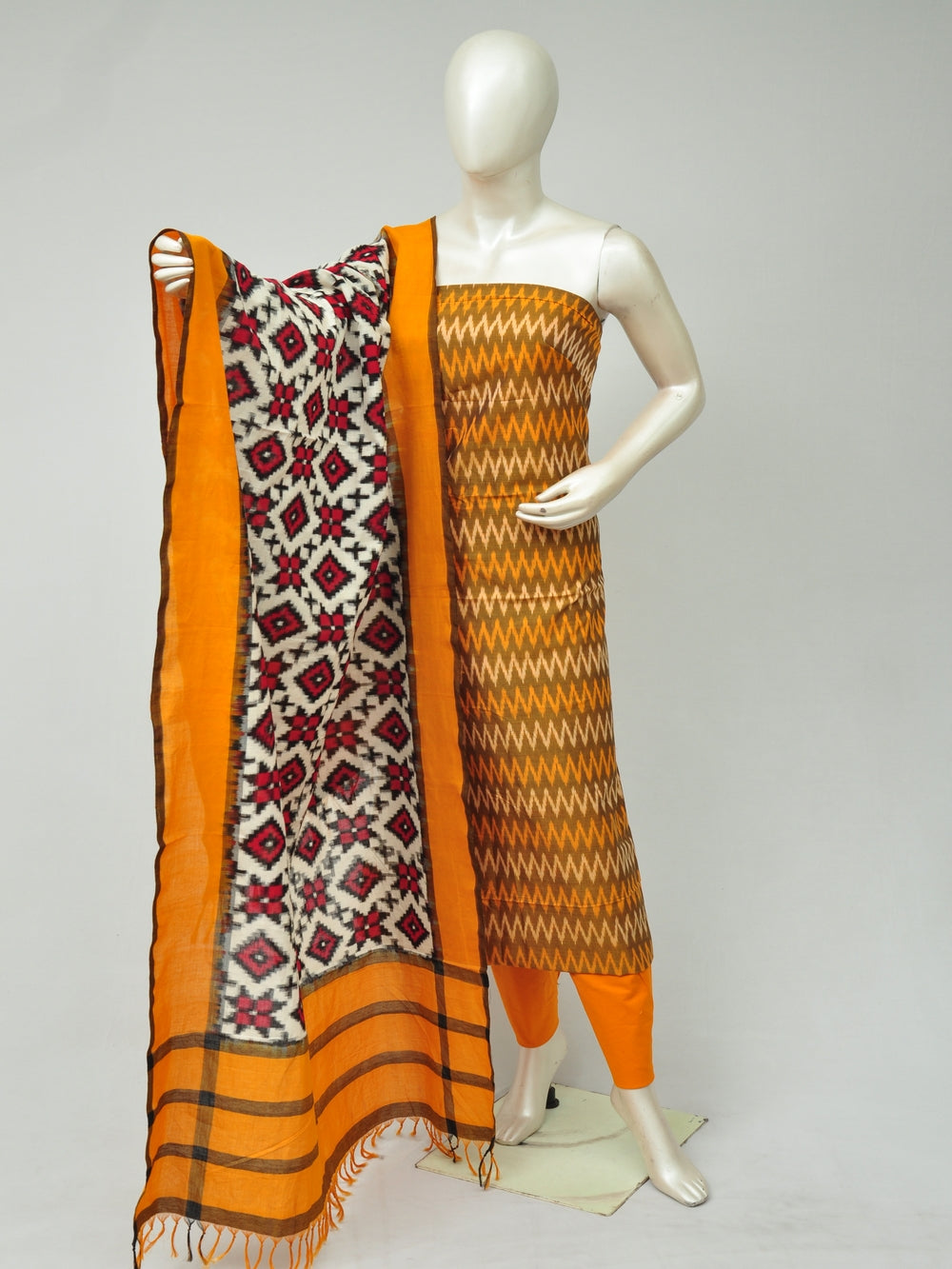 Mercerised cotton Dress Material With Designer Dupatta [D80224175]