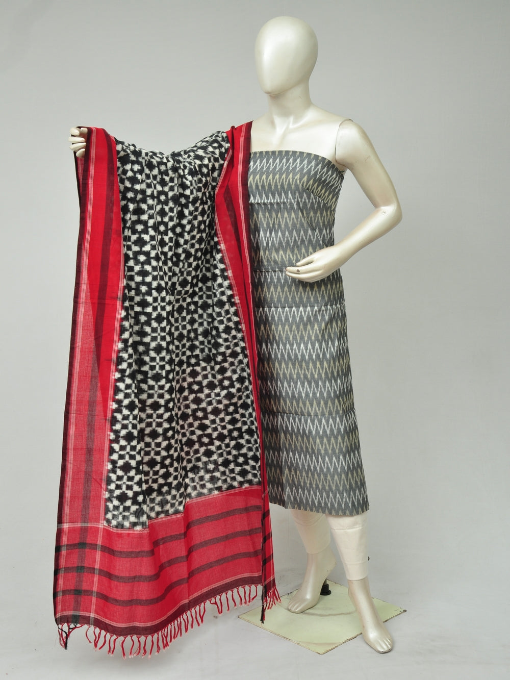 Mercerised cotton Dress Material With Designer Dupatta [D80224190]