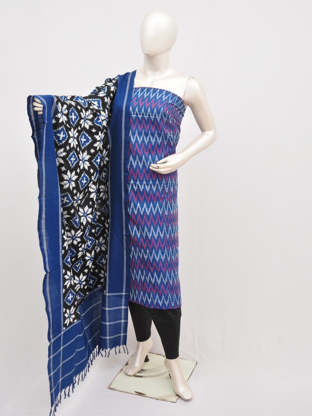Mercerised cotton Dress Material With Designer Dupatta [D00104005]