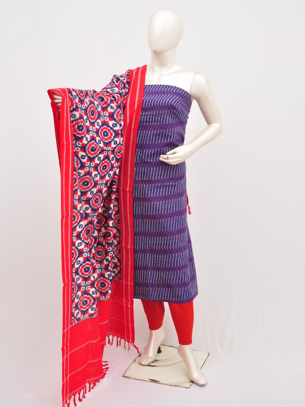 Mercerised cotton Dress Material With Designer Dupatta [D00104013]