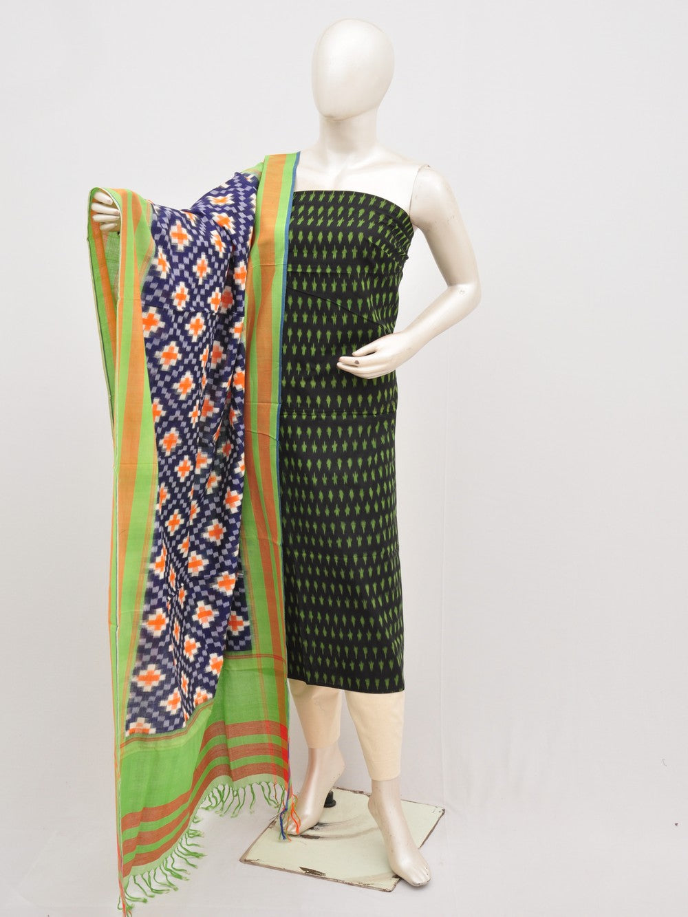 Mercerised cotton Dress Material With Designer Dupatta [D00104017]