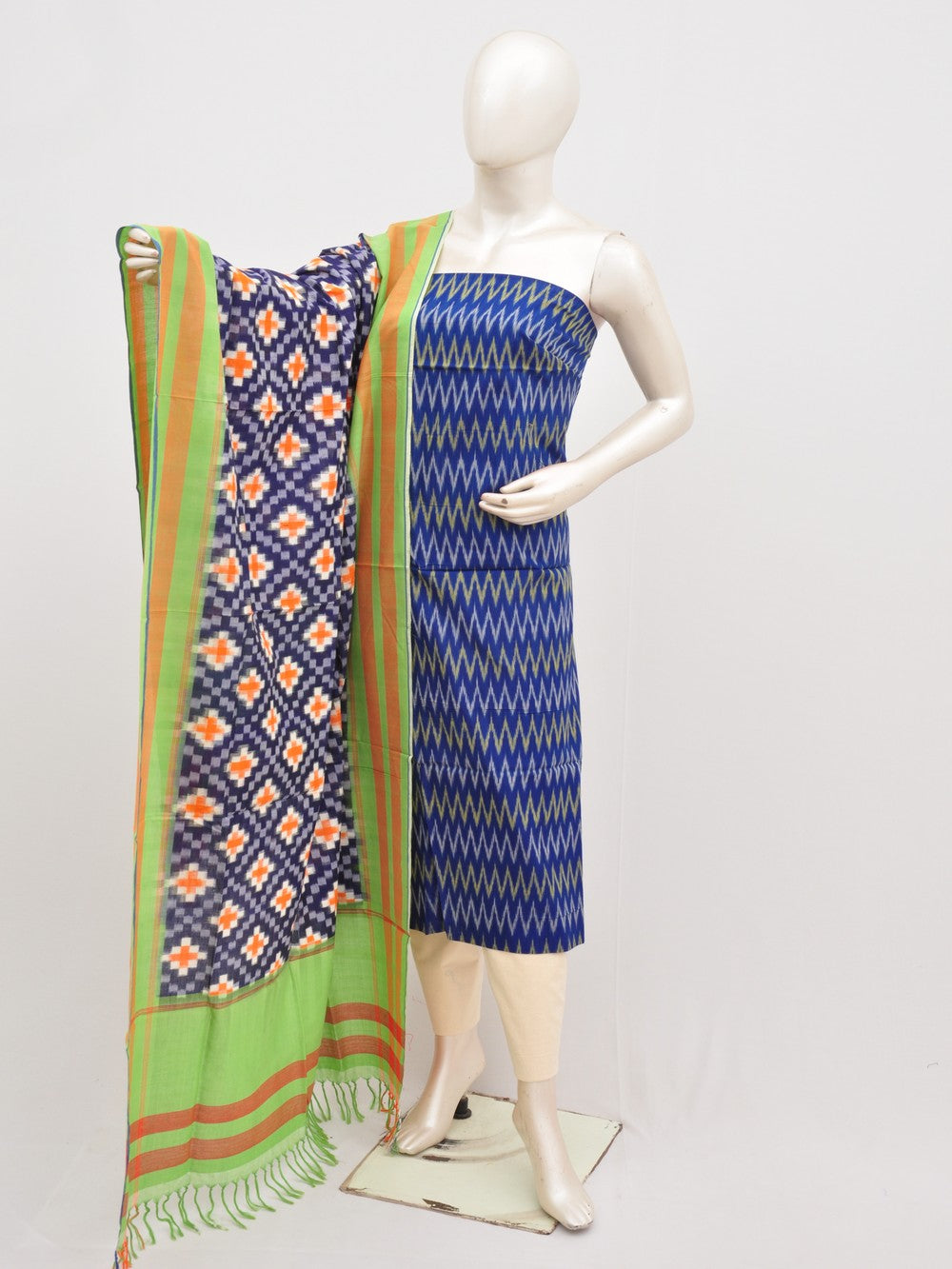 Mercerised cotton Dress Material With Designer Dupatta [D00104019]
