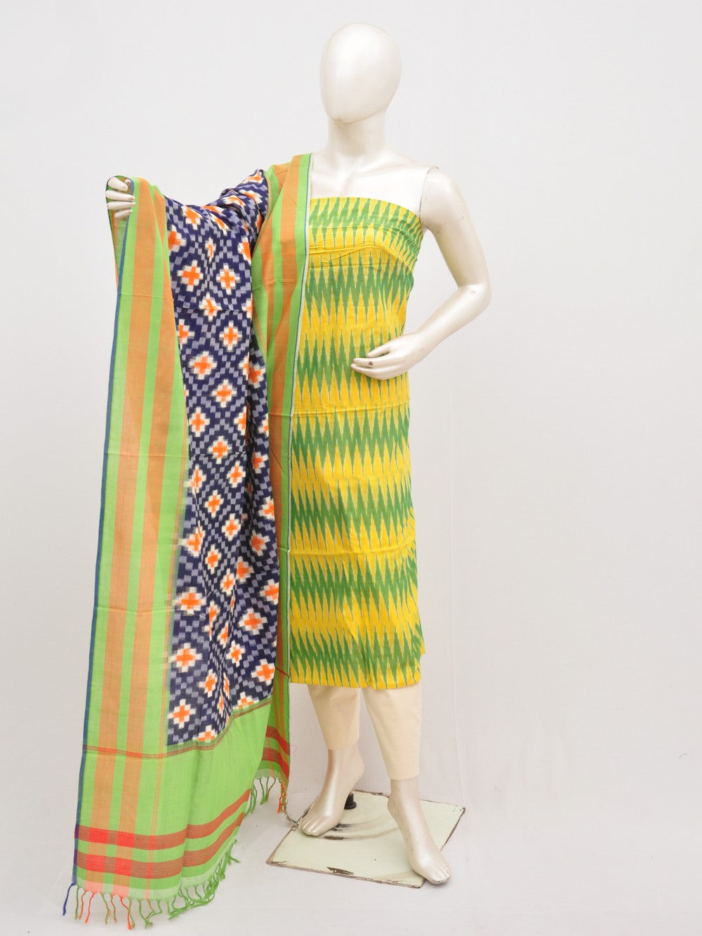 Mercerised cotton Dress Material With Designer Dupatta [D00104020]