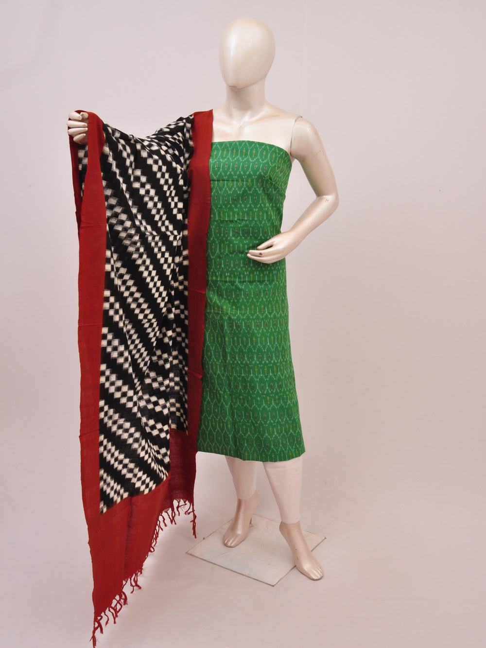 Mercerised cotton Dress Material With Designer Dupatta [D90221013]