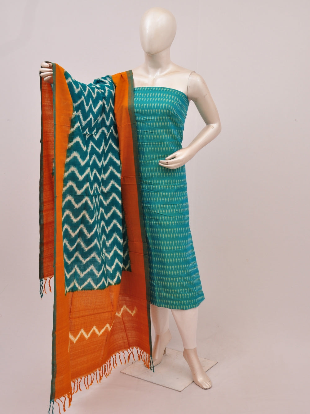 Mercerised cotton Dress Material With Designer Dupatta [D90221015]