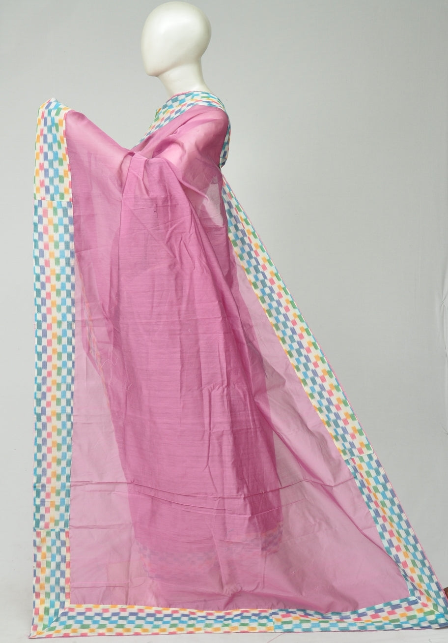 Mercerised Ikkat Chanderi Silk Sarees [D80425140]