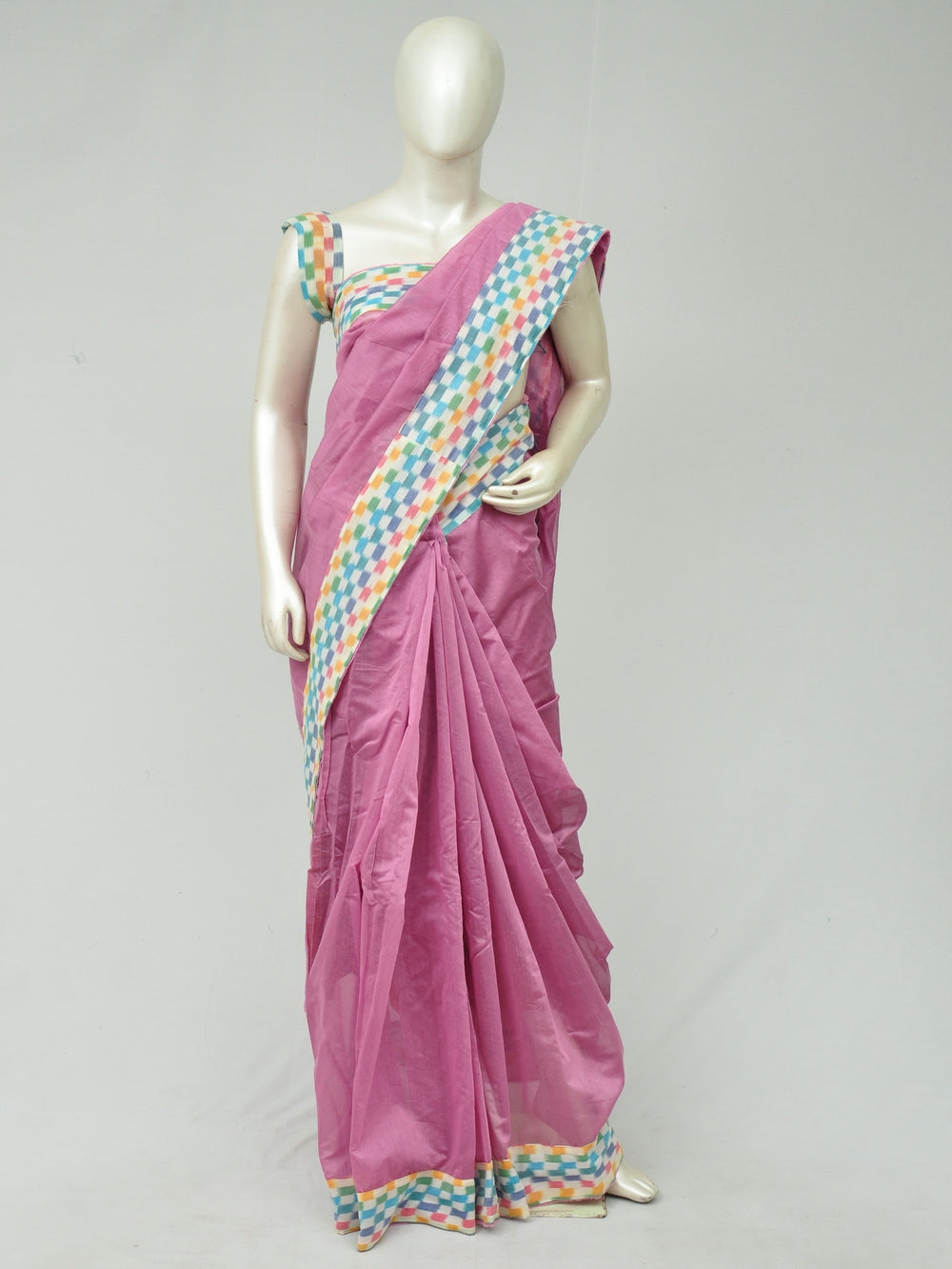 Mercerised Ikkat Chanderi Silk Sarees [D80425140]