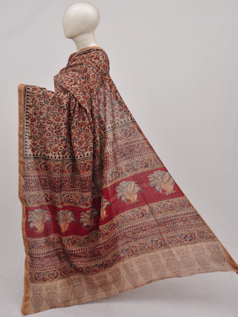 Maheshwari Kalamkari  Cotton Silk Sarees  [D90404001]