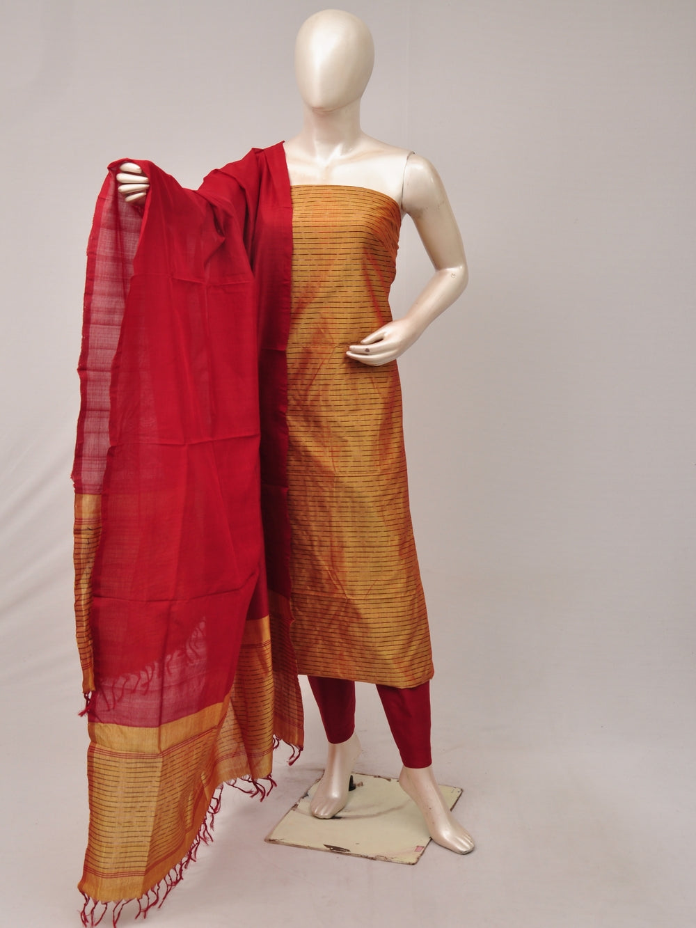 Silk Woven Designer Dress Material    [D81008004]